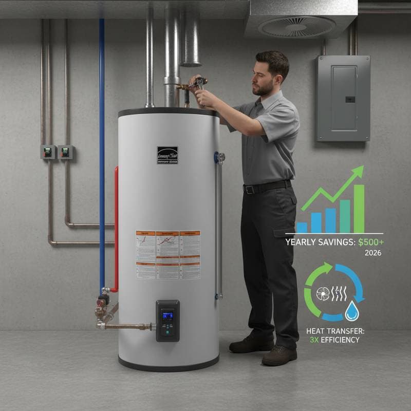 Featured image for Heat Pump Water Heaters Cut Energy Bills by $500 Yearly