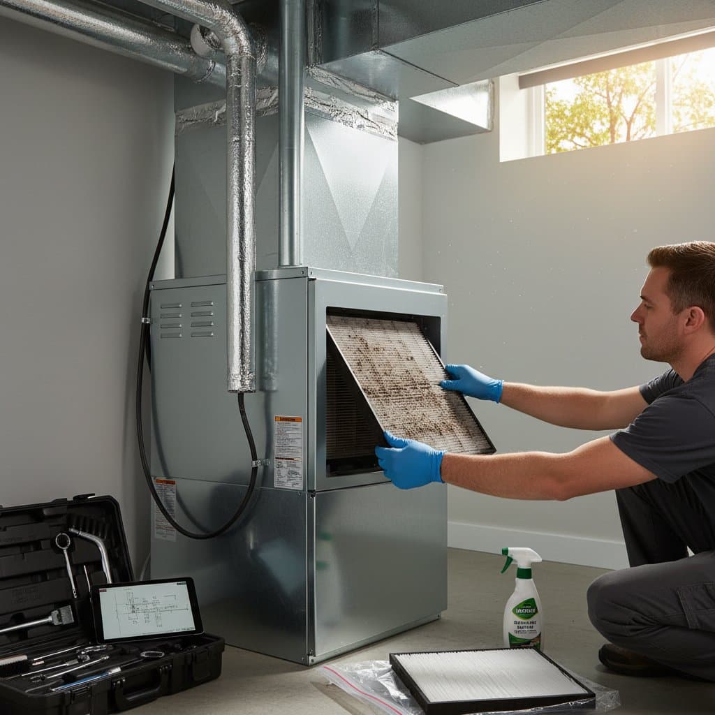 Featured image for Spring HVAC Tasks That Prevent Summer AC Breakdowns