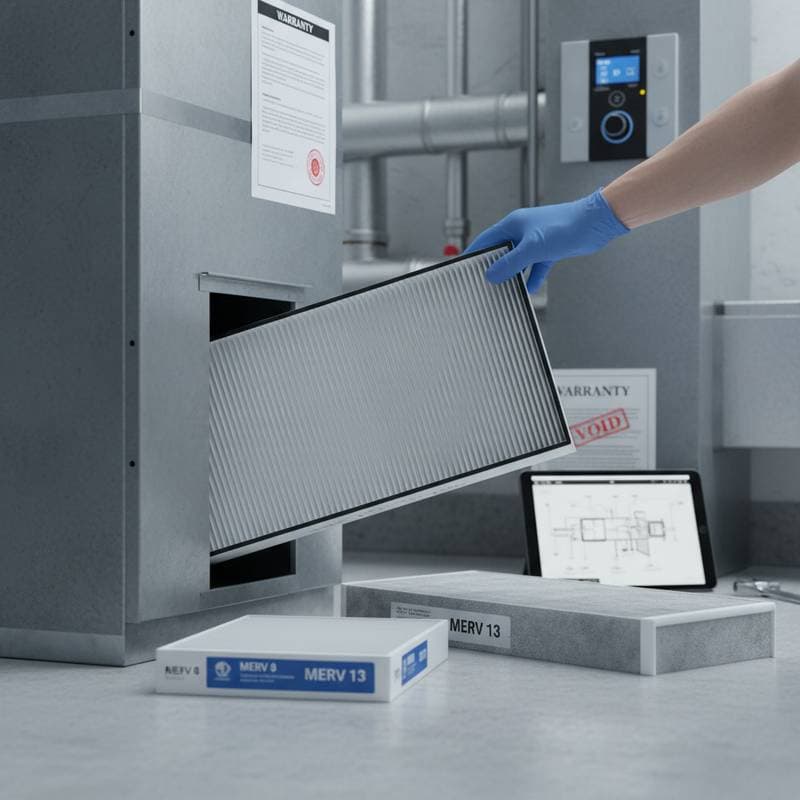 Featured image for 68% of DIYers Lose HVAC Warranty on Filter Mistakes