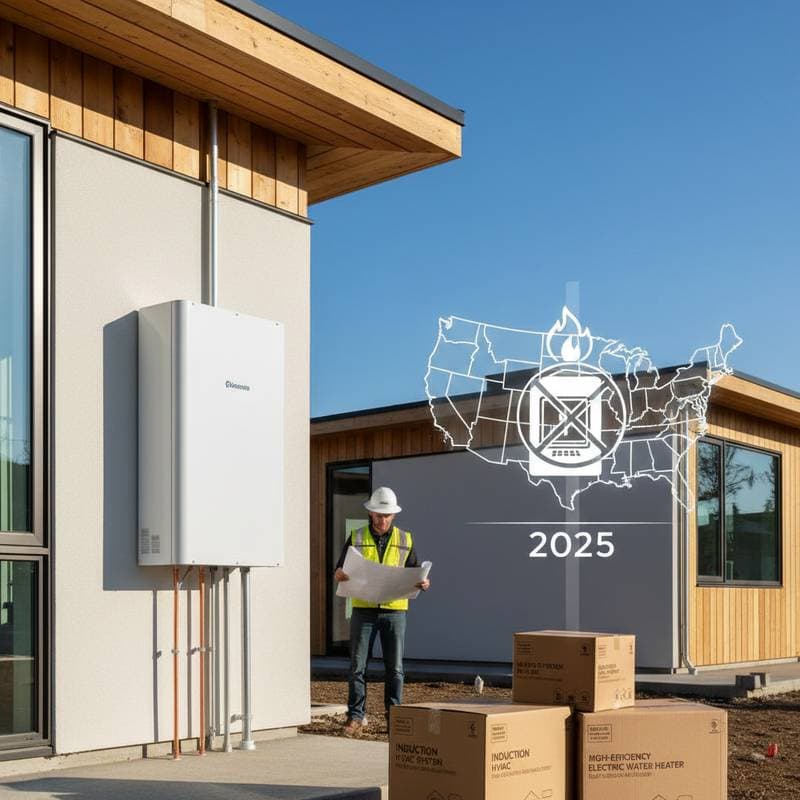 Featured image for New 2025 Building Codes Ban Gas Furnaces in 8 States