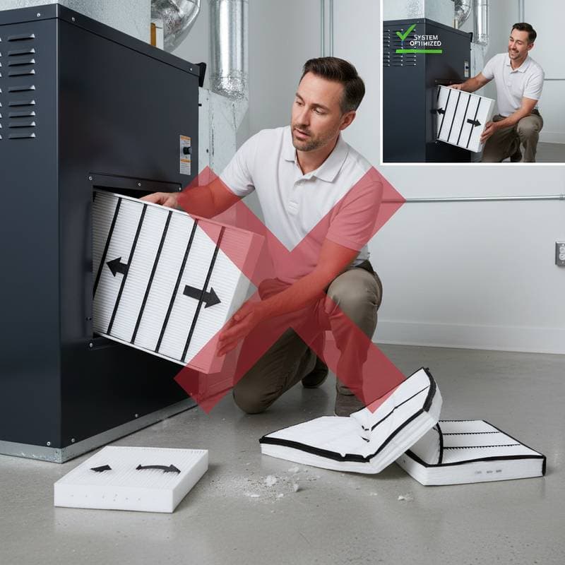 Featured image for Why 83% Install Air Filters Backward and Pay More