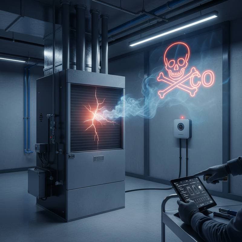 Featured image for Why Heat Exchanger Cracks Risk Carbon Monoxide Leaks