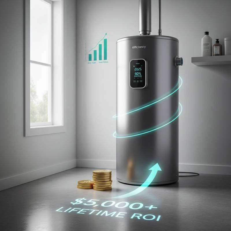 Featured image for Heat Pump Water Heaters Lead 2025 ROI Rankings