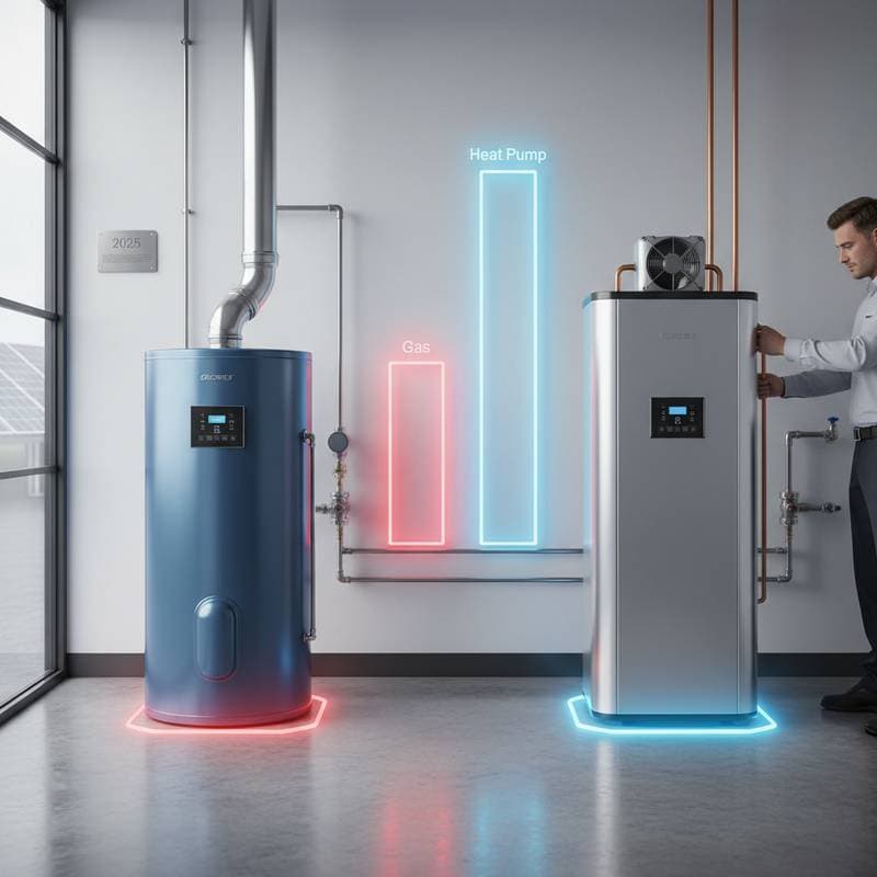 Featured image for Heat Pumps Use 3X Less Energy Than Gas Water Heaters