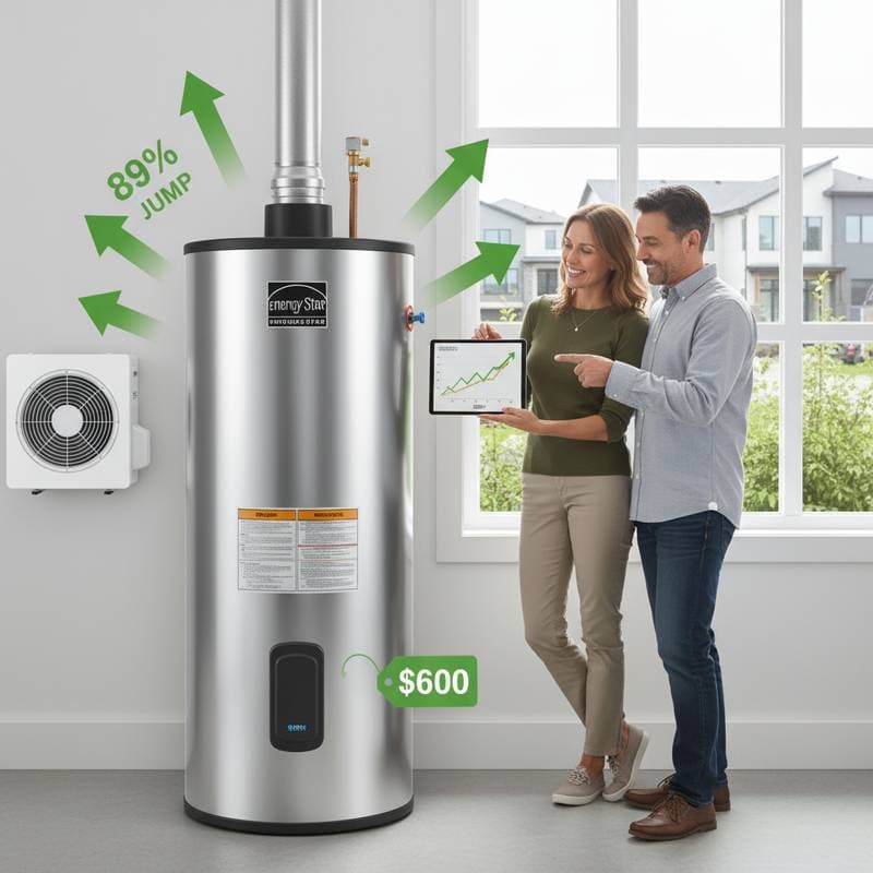 Featured image for $600 Rebates Drive 89% Jump in Heat Pump Sales