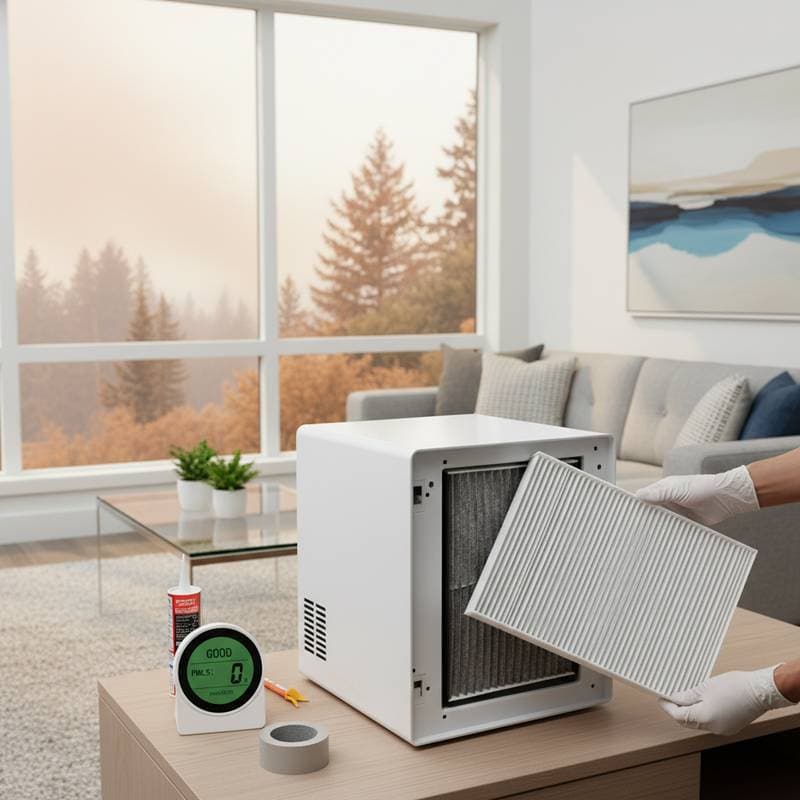 Featured image for Shield Your Home from 99% of Wildfire Smoke Indoors