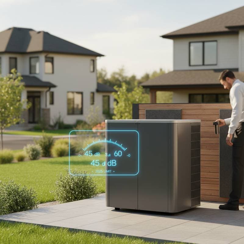 Featured image for Heat Pumps Now Face 45-60 dB Limits in 2025