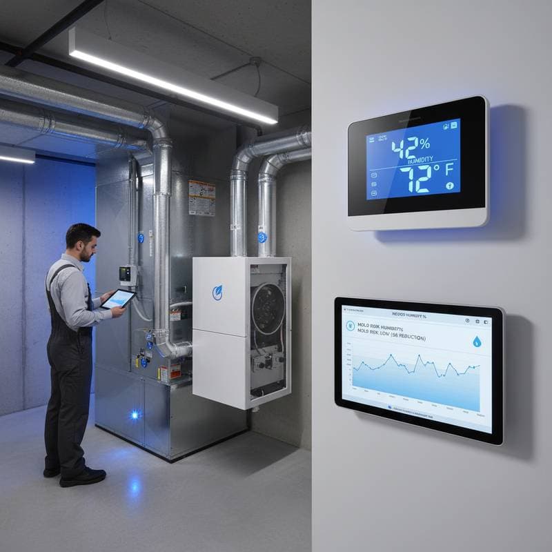 Featured image for Smart HVAC Systems Cut Mold Risk 58% with Humidity Control