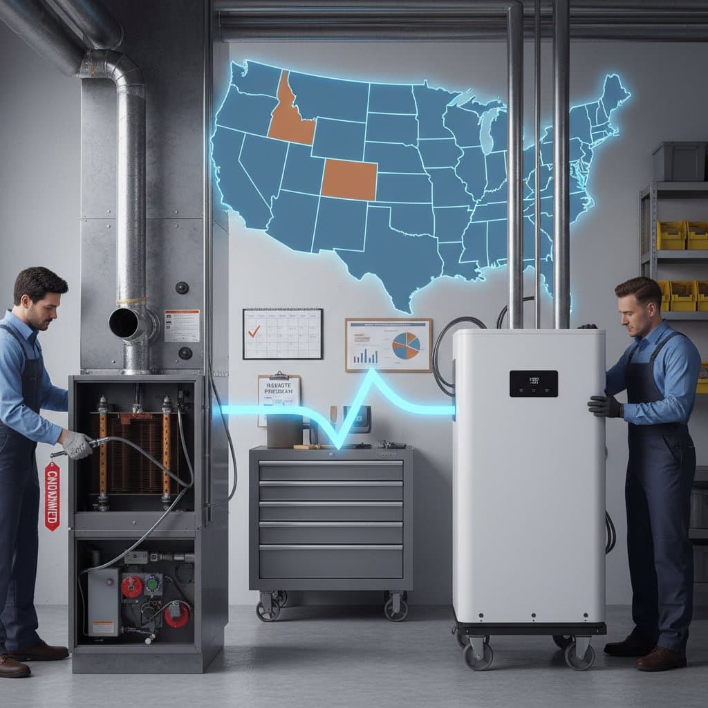 Featured image for 8 States Ban Gas Furnaces: Replacement Guide