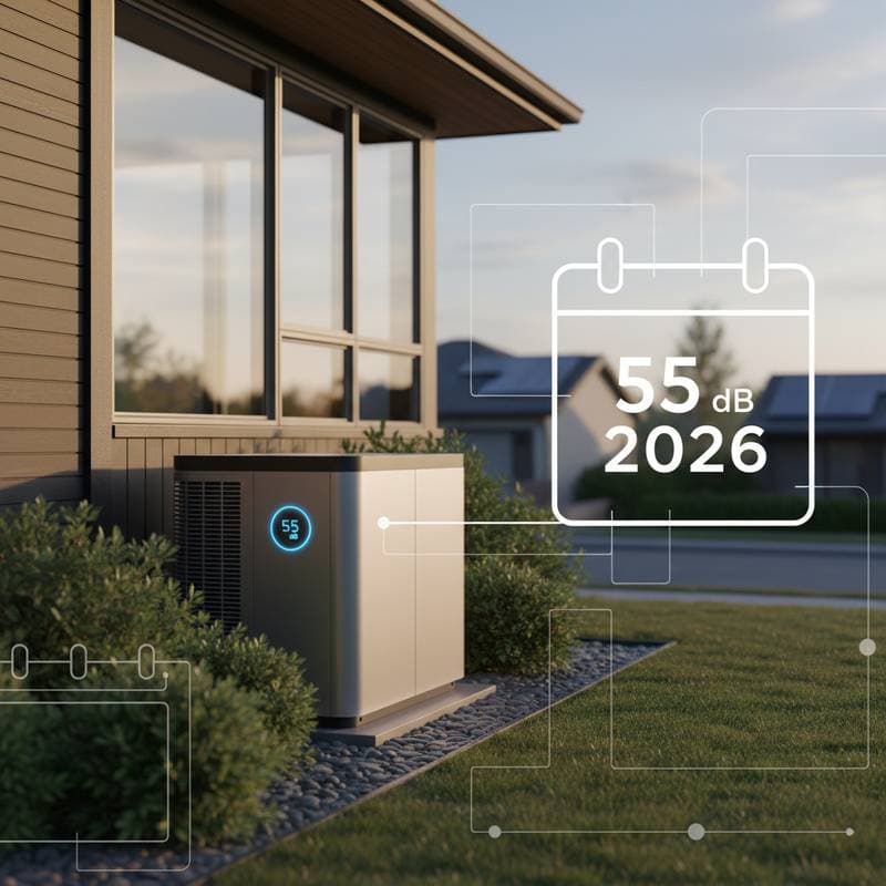 Featured image for Heat Pump Noise Limits Drop to 55 Decibels in 2026