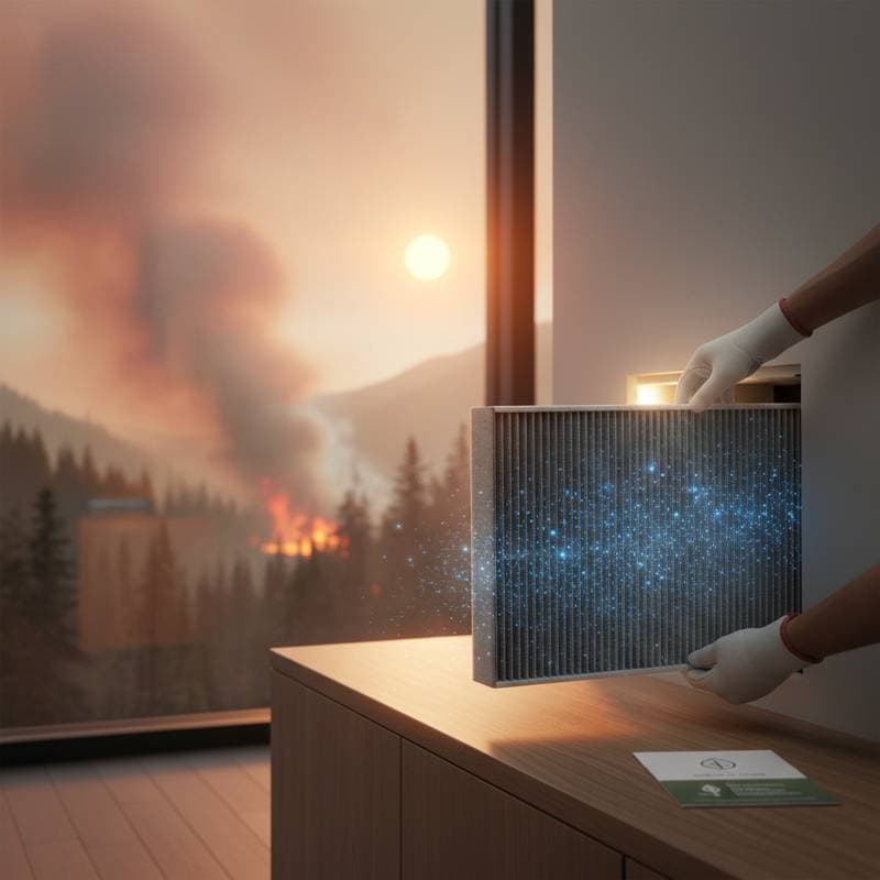 Featured image for MERV 13 Filters Capture Wildfire Smoke Particles