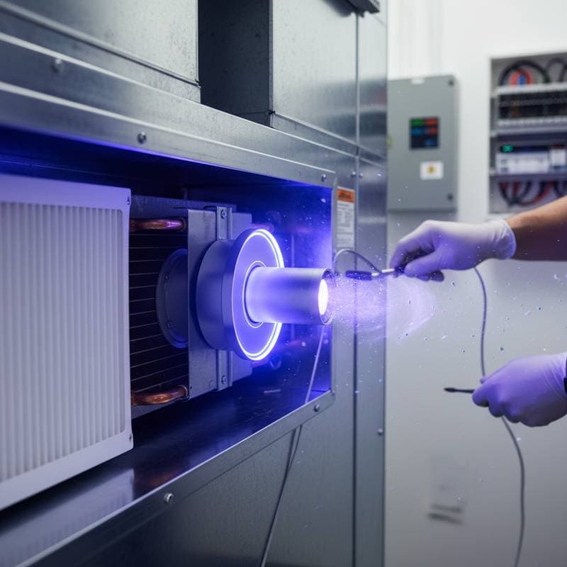 Featured image for UV-C Light Destroys Airborne Pathogens Filters Miss