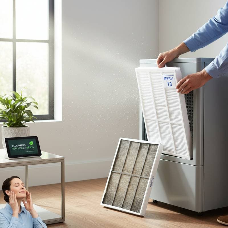 Featured image for MERV 13 Filters Cut Allergy Symptoms by 58 Percent