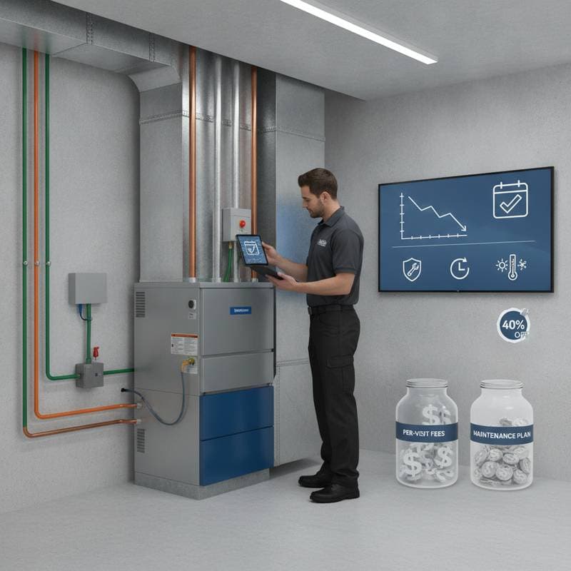 Featured image for HVAC Plans Cut Service Costs 40% vs Per-Visit Fees