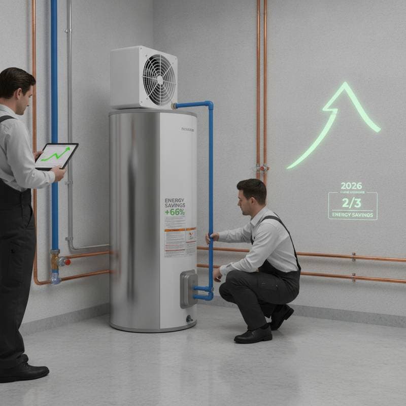 Featured image for Heat Pump Water Heaters Cut Energy Bills by Two-Thirds
