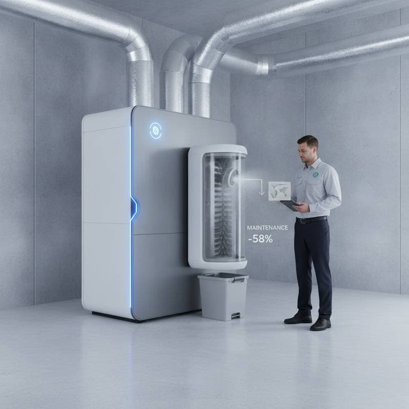 Featured image for Self-Cleaning HVAC Filters Cut Maintenance 58%