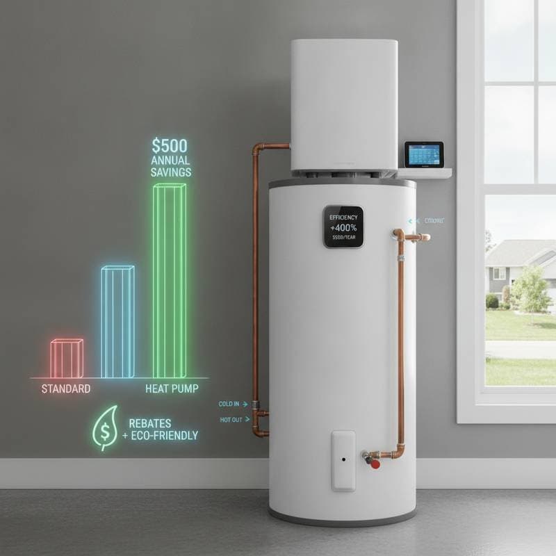 Featured image for Heat Pump Water Heaters Cut Costs by $500 Yearly
