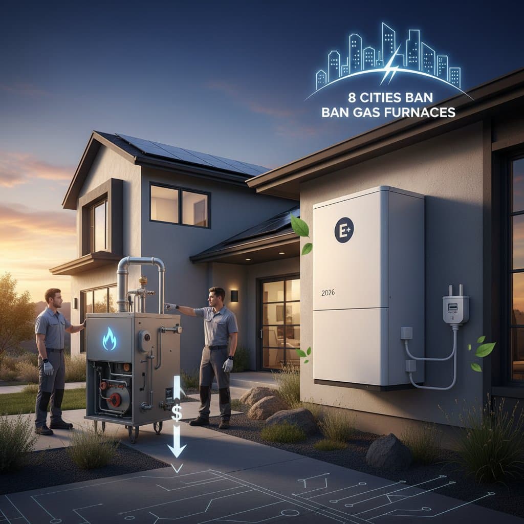 Featured image for 8 Cities Ban Gas Furnaces: Prep for 2026 Shift